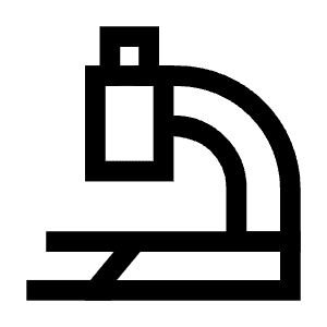 Microscope Observation Sciene Icon from Sharp Line - Free Set