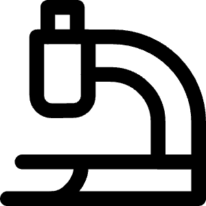 Microscope Observation Sciene Icon from Core Line - Free Set