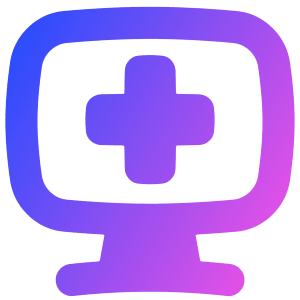 Online Medical Service Monitor Icon from Flex Gradient - Free Set