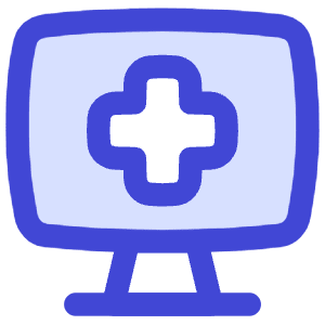 Online Medical Service Monitor Icon from Flex Duo - Free Set