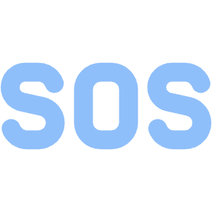 Sos Help Emergency Sign Icon from Flex Flat - Free Set