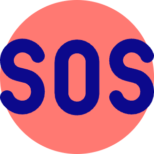Sos Help Emergency Sign Icon from Core Pop - Free Set