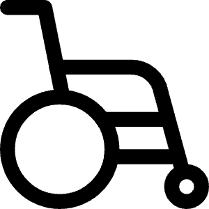 Wheelchair Icon from Core Line - Free Set