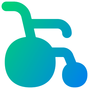 Wheelchair Icon from Flex Gradient - Free Set