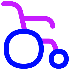 Wheelchair Icon from Flex Neon - Free Set