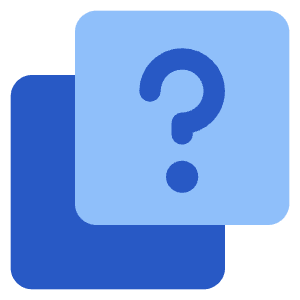 Help Question Square Stack Icon from Core Flat Set