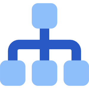 Hierarchy 2 Icon from Core Flat Set
