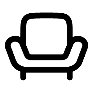 Armchair 2 Icon from Solar Linear Set