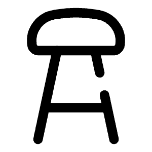 Bar Chair Icon from Solar Broken Set