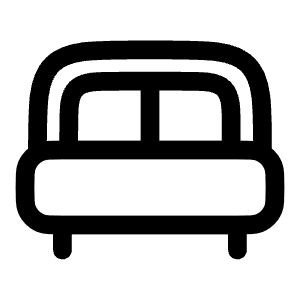 Bed Icon from Solar Linear Set
