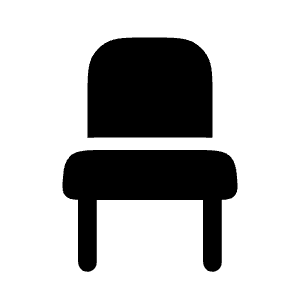 Chair Icon from Solar Bold Set