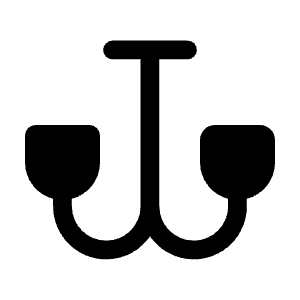 Chandelier Icon from Solar Bold Set