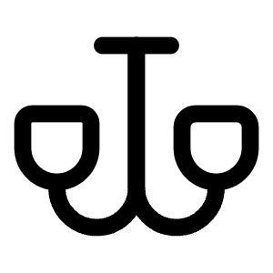 Chandelier Icon from Solar Linear Set