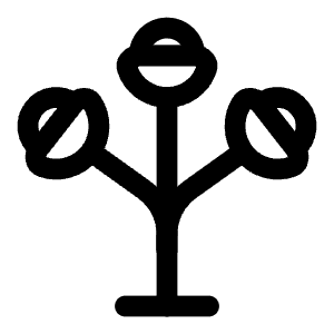 Floor Lamp Icon from Solar Linear Set