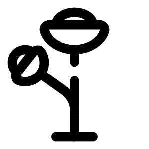 Floor Lamp Minimalistic Icon from Solar Broken Set