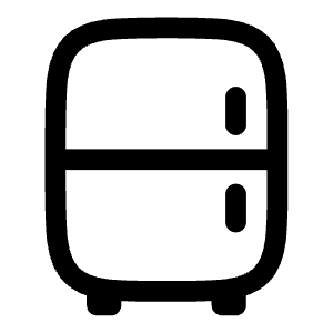 Fridge Icon from Solar Linear Set