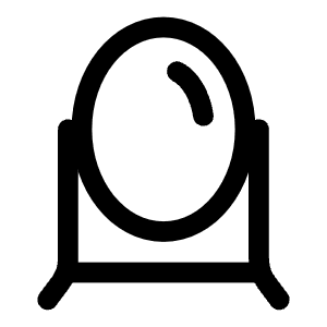 Mirror Icon from Solar Linear Set