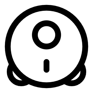 Smart Vacuum Cleaner Icon from Solar Linear Set