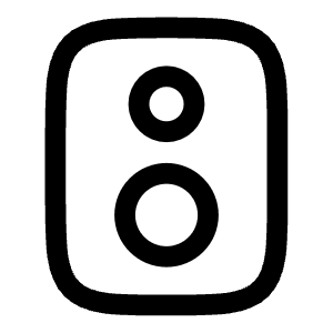 Speaker Icon from Solar Linear Set