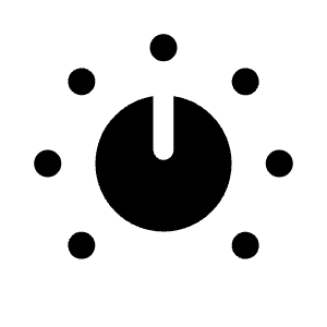 Volume Knob Icon from Solar Bold Set