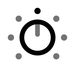 Volume Knob Icon from Solar Line Duotone Set