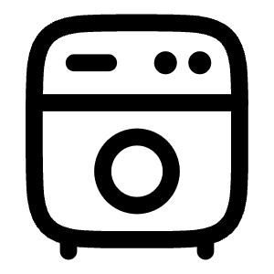 Washing Machine Icon from Solar Linear Set