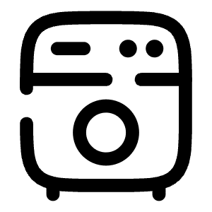 Washing Machine Icon from Solar Broken Set