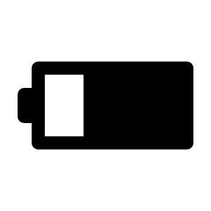 Battery Horiz 075 Icon from Rounded Line - Material Symbols Set