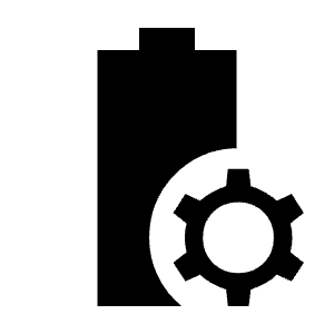 Battery Profile Fill Icon from Sharp Fill - Material Symbols Set