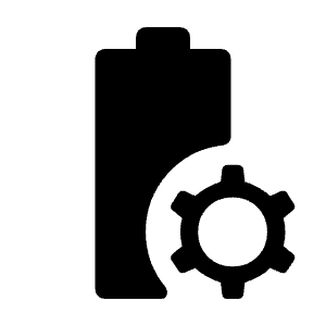 Battery Profile Fill Icon from Rounded Fill - Material Symbols Set