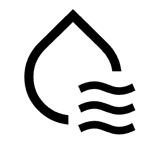 Cool To Dry Icon from Sharp Line - Material Symbols Set