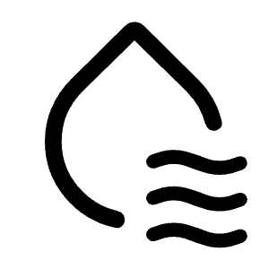 Cool To Dry Icon from Rounded Line - Material Symbols Set