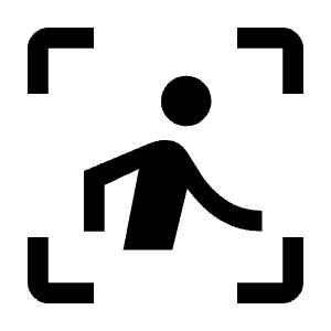 Detection And Zone Fill Icon from Outlined Fill - Material Symbols Set