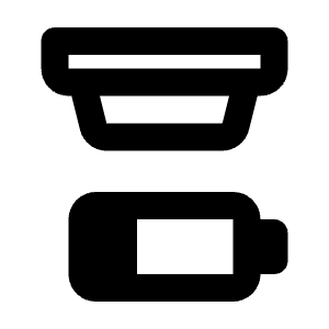 Detector Battery Icon from Rounded Line - Material Pro Free Set