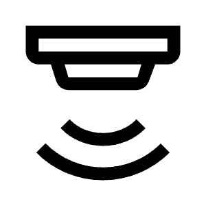 Detector Icon from Outlined Line - Material Symbols Set