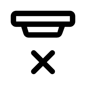Detector Offline Icon from Rounded Line - Material Symbols Set