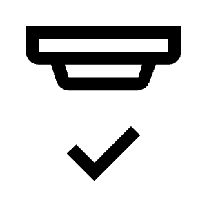 Detector Status Icon from Outlined Line - Material Symbols Set