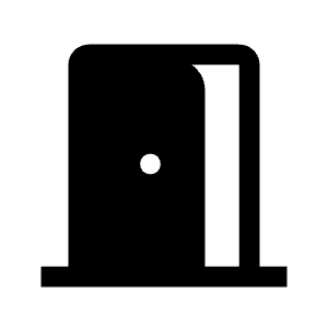 Door Open Fill Icon from Outlined Fill - Material Symbols Set