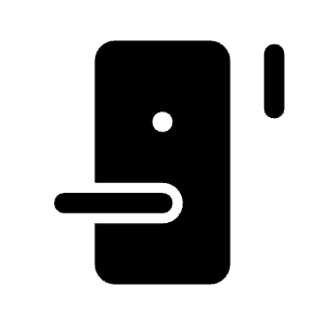 Door Sensor Fill Icon from Outlined Fill - Material Symbols Set