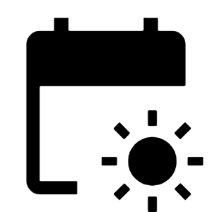 Early On Fill Icon from Outlined Fill - Material Symbols Set