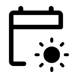 Early On Icon from Rounded Line - Material Symbols Set