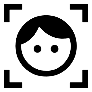 Familiar Face And Zone Fill Icon from Sharp Fill - Material Symbols Set