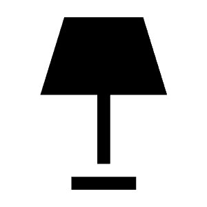 Floor Lamp Fill Icon from Sharp Fill - Material Symbols Set