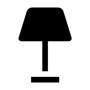 Floor Lamp Fill Icon from Outlined Fill - Material Symbols Set