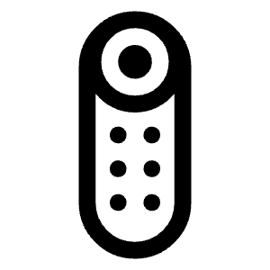 Google Tv Remote Icon from Outlined Line - Material Symbols Set