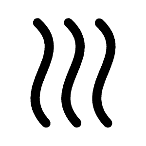 Heat Icon from Rounded Line - Material Symbols Set