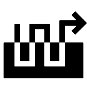 Heat Pump Balance Fill Icon from Sharp Fill - Material Symbols Set