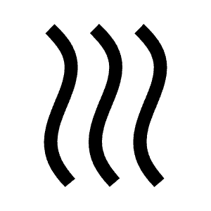 Heat Icon from Sharp Line - Material Symbols Set