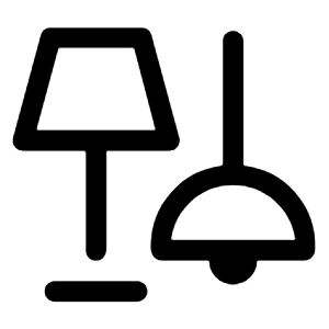 Light Group Icon from Rounded Line - Material Symbols Set