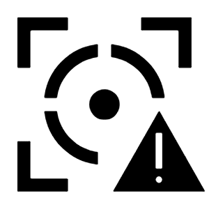 Motion Sensor Urgent Icon from Sharp Line - Material Symbols Set